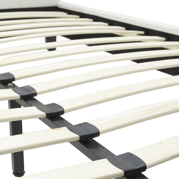 Κρεβάτι Nevil  150x200 PU χρώμα λευκό ματ