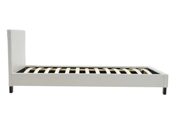 Κρεβάτι Nevil  100x200 PU χρώμα λευκό ματ