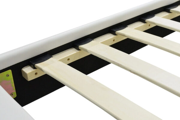 Κρεβάτι Nevil  100x200 PU χρώμα λευκό ματ