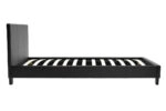 Κρεβάτι Nevil 100x200 PU χρώμα μαύρο ματ
