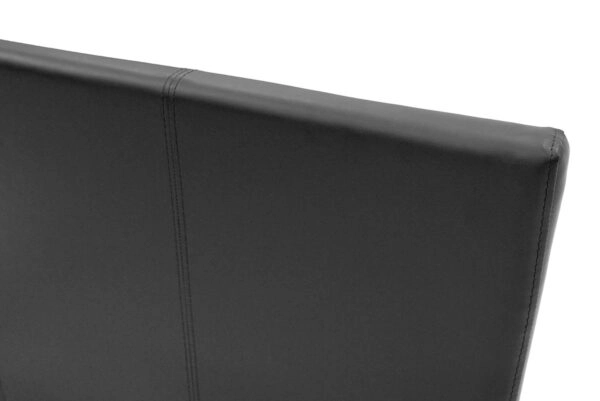 Κρεβάτι Nevil 100x200 PU χρώμα μαύρο ματ