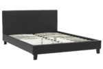 Κρεβάτι Nevil  150x200 PU χρώμα μαύρο ματ
