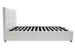 Κρεβάτι Roi  160x200 PU λευκό ματ + αποθηκευτικό χώρο