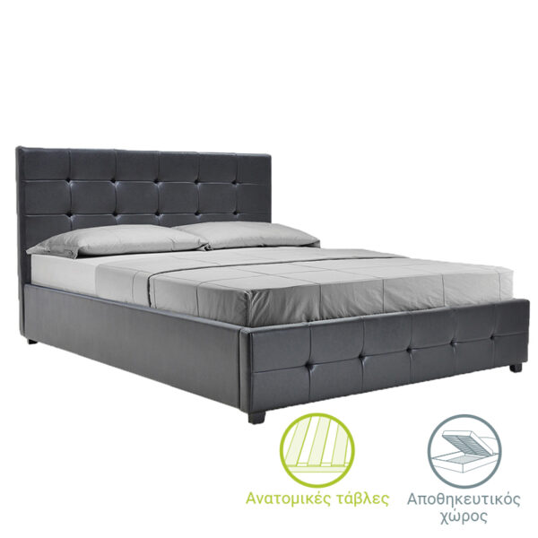 ÊñåâÜôé Roi  160x200 PU ìáýñï ìáô + áðïèçêåõôéêü ÷þñï
