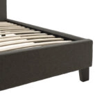 Κρεβάτι Mago  ύφασμα ανθρακί 150x200εκ