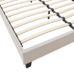 Κρεβάτι Mago  ύφασμα εκρού 160x200εκ