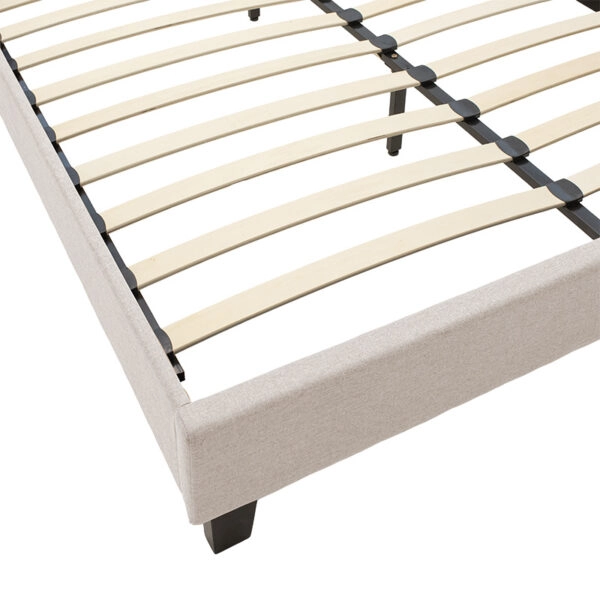 Κρεβάτι Mago  ύφασμα εκρού 160x200εκ