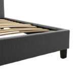 Κρεβάτι Mago  ύφασμα ανθρακί 160x200εκ