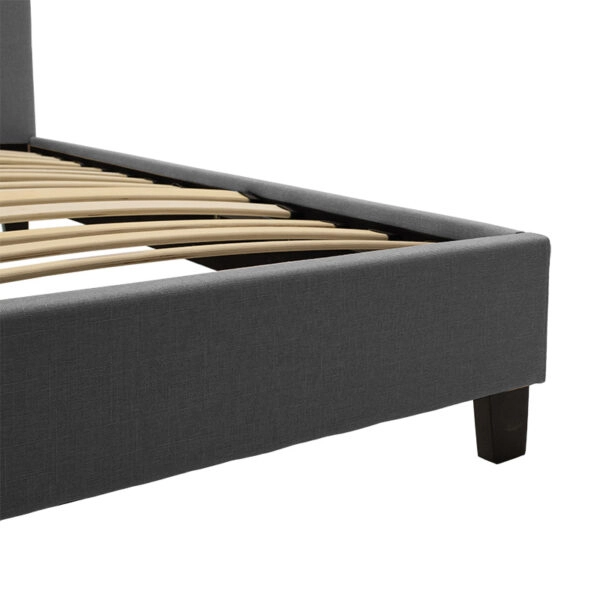 Κρεβάτι Mago  ύφασμα ανθρακί 160x200εκ