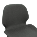 Σκαμπό bar Impel  μεταλλικό μαύρο-ύφασμα ανθρακί