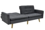 Καναπές-κρεβάτι Flexible σε ανθρακί ύφασμα 198x87x76εκ