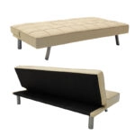 Καναπές-κρεβάτι Travis  3θέσιος με ύφασμα μπεζ 175x83x74εκ