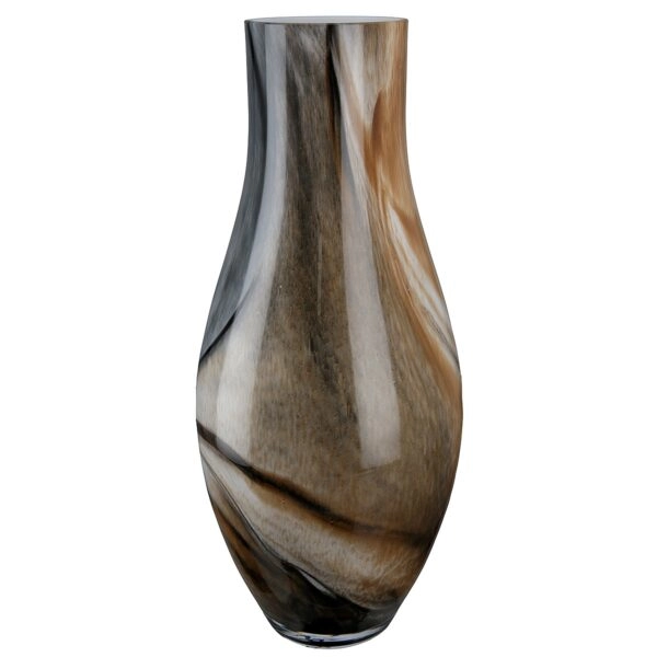 Βάζο  Καφέ Γυαλί 40cm