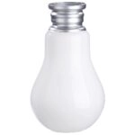 Βάζο Retro Λευκό/Ασημί Γυαλί 36cm