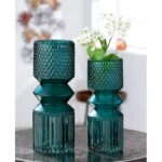 Βάζο ArteLibre Τιρκουάζ Γυαλί 30cm