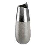 Βάζο  Ασημί/Γκρι Κεραμικό 12.5x12.5x28cm
