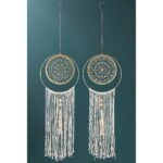 Διακοσμητικό Κρεμαστό ArteLibre Μάτι Χρυσό Μέταλλο/Ύφασμα 24x95cm Σε 2 Σχέδια