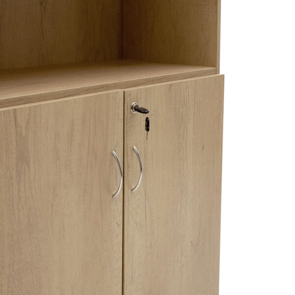 Βιβλιοθήκη γραφείου επαγγελματική Amazon χρώμα sonoma 80x40x200εκ