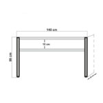 Êïíóüëá PWF-0241  ÷ñþìá ðåýêïõ-ìáýñï 140x35x80åê