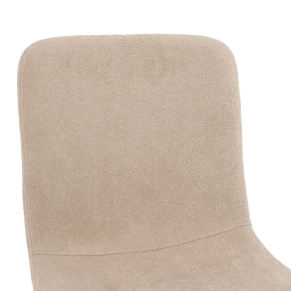 Καρέκλα Gratify ύφασμα εκρού-πόδι μαύρο