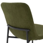 Καρέκλα Gratify  ύφασμα χακί-πόδι μαύρο