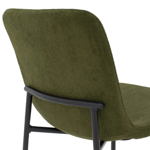 Καρέκλα Gratify  ύφασμα χακί-πόδι μαύρο