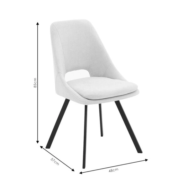 Καρέκλα Initiate ύφασμα καφέ-πόδι μαύρο