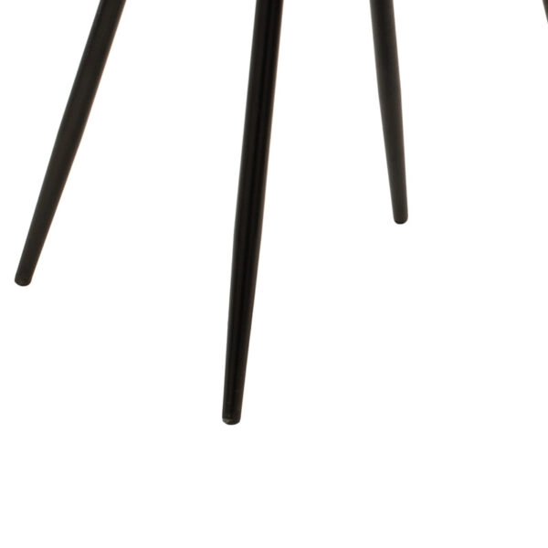 Καρέκλα Giselle βελούδο σκούρο πράσινο-μαύρο πόδι