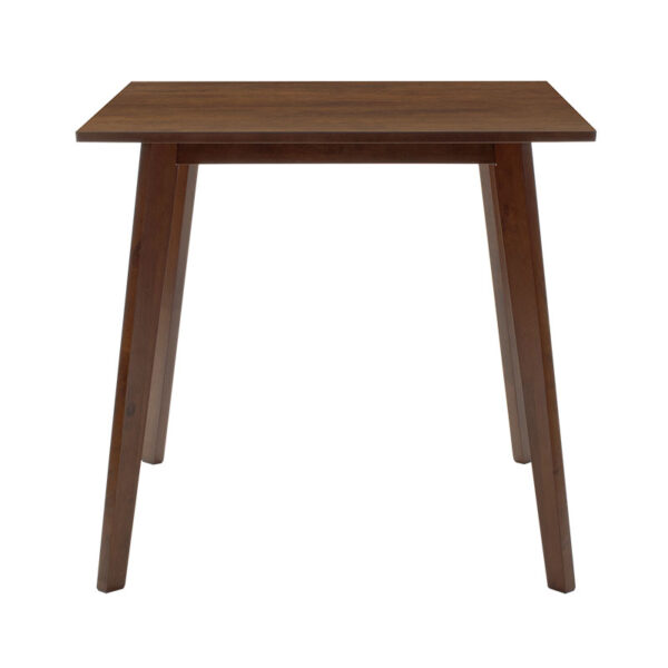 Τραπέζι Benson  MDF με καπλαμά  χρώμα καρυδί 80x80x75εκ