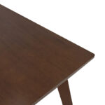 Τραπέζι Benson  MDF με καπλαμά  χρώμα καρυδί 80x80x75εκ