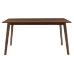 Τραπέζι Benson  MDF με καπλαμά χρώμα καρυδί 150x90x75εκ