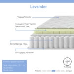 Στρώμα Levander  bonnell spring roll pack μονής όψης 15-17cm 160x200εκ