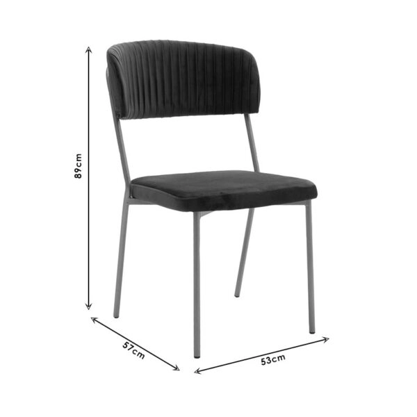 Καρέκλα Livio βελούδο μπορντό-χρυσό πόδι