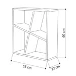 Βοηθητικό τραπέζι Bal χρώμα φυσικό 55x22x60εκ