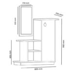 ¸ðéðëï åéóüäïõ ìå êáèñÝðôç Ceel  ÷ñþìá öõóéêü-áíèñáêß  80x29.5x90åê
