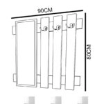 Κρεμάστρα Peggy  λευκό 90x80εκ