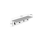 Κρεμάστρα Mulan  χρώμα φυσικό 60x16x14.5εκ