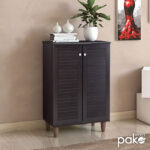 Παπουτσοθήκη-ντουλάπι SANTO  10 ζεύγων χρώμα wenge 60x34,5x91,5εκ