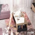 Τραπέζι σαλονιού Naya  sonoma-ανθρακί 93x46x43εκ