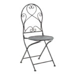 Τραπεζαρία Walen σετ 3τεμ μέταλλο μαύρο