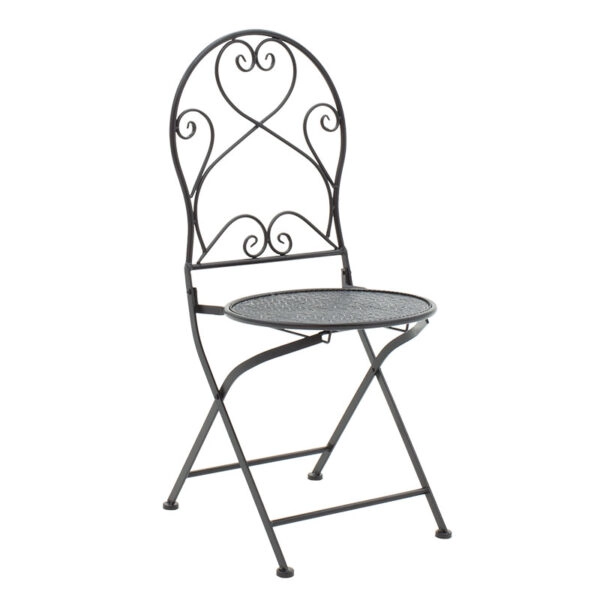 Τραπεζαρία Walen σετ 3τεμ μέταλλο μαύρο