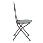 Τραπεζαρία Walen σετ 3τεμ μέταλλο μαύρο