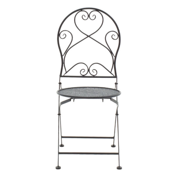 Τραπεζαρία Walen σετ 3τεμ μέταλλο μαύρο