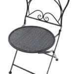 Τραπεζαρία Walen σετ 3τεμ μέταλλο μαύρο