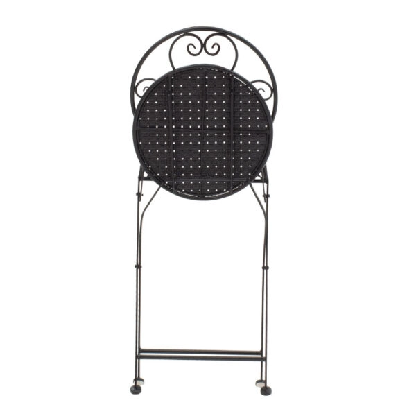 Τραπεζαρία Walen σετ 3τεμ μέταλλο μαύρο