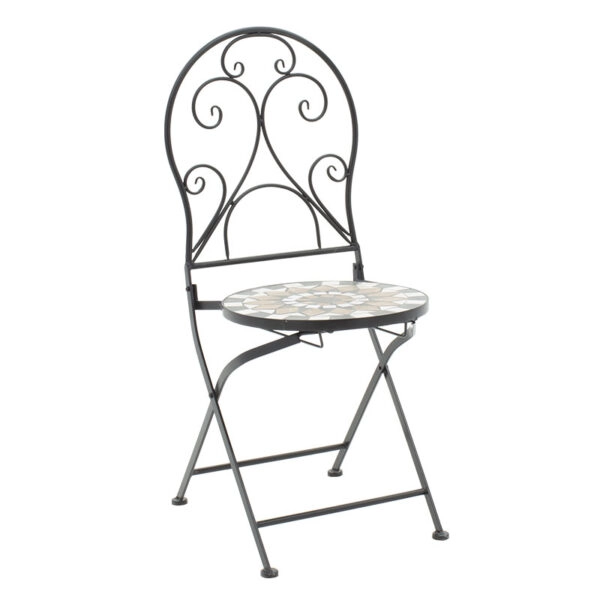 Τραπεζαρία Mosaic σετ 3τεμ μέταλλο μαύρο