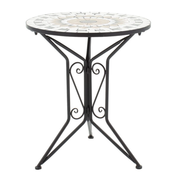 Τραπεζαρία Mosaic σετ 3τεμ μέταλλο μαύρο