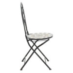 Τραπεζαρία Mosaic σετ 3τεμ μέταλλο μαύρο