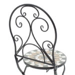 Τραπεζαρία Mosaic σετ 3τεμ μέταλλο μαύρο