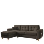 Καναπές Γωνιακός  Αναστρέψιμη Γωνία JESSIE 235x160x85cm Καφέ